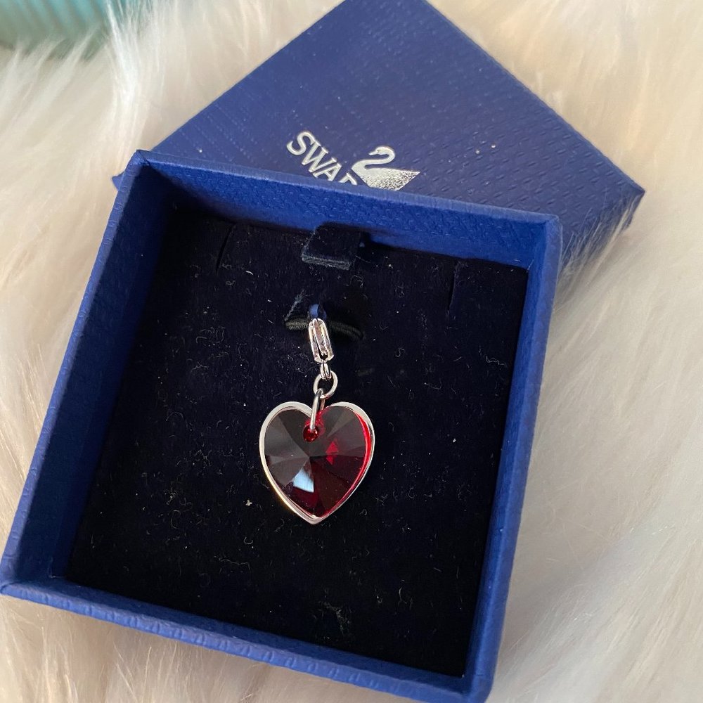 Swarovski // read heart chain/pendant - Picture 2 of 3
